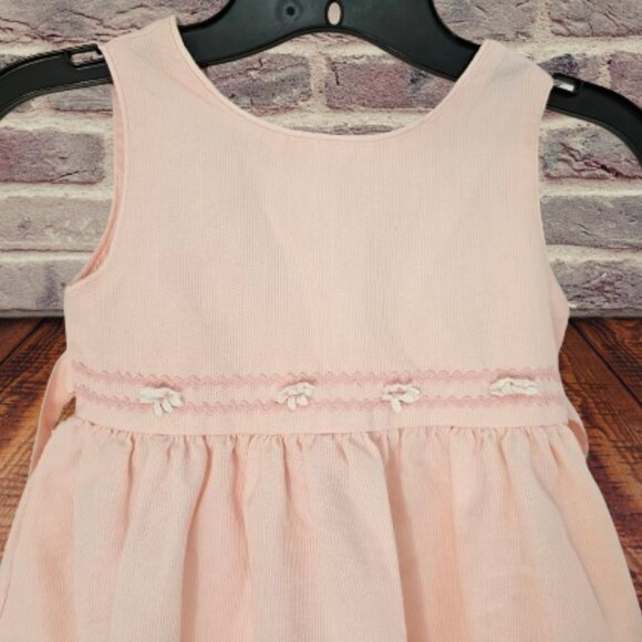 LA PRINCESS VINTAGE 1990'S GIRL PINK SLEEVELESS SUMMER DRESS - SIZE 5 - Picture 2 of 6